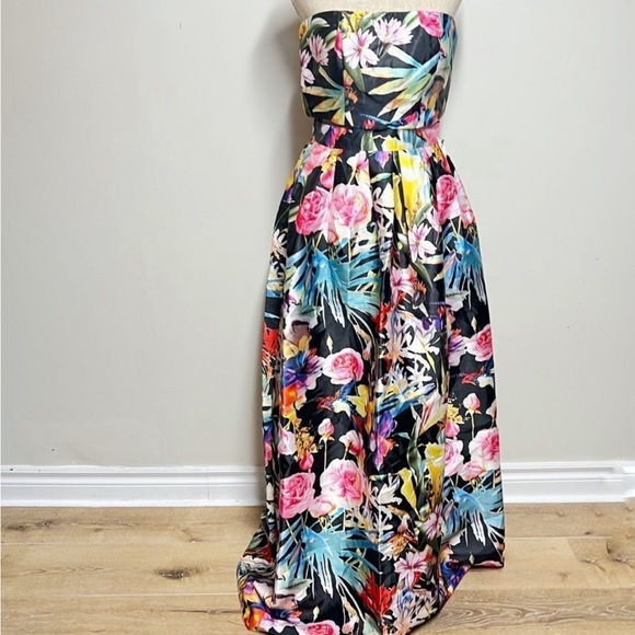 L’ATISTE 2-Piece Red Carpet Floral Maxi Skirt Dress - Picture 6 of 15